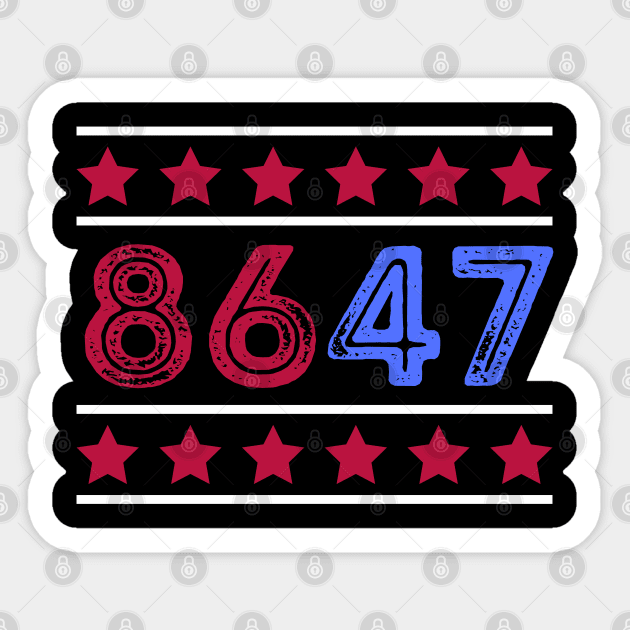 8647 Sticker by Creatifly Graphic Tees